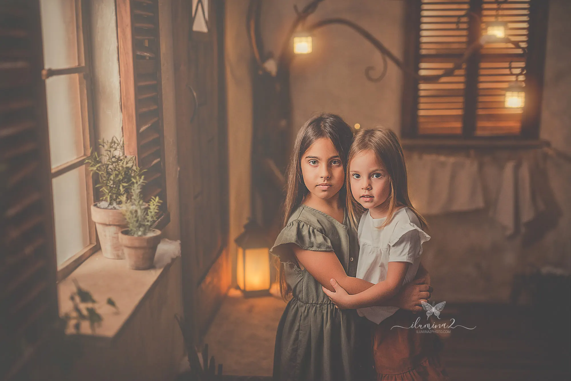 Sesiones de fotos de navidad en Barcelona para niñas