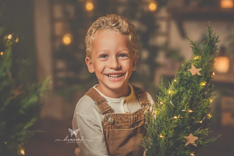 Reportaje de fotos para navidades para niños y familias