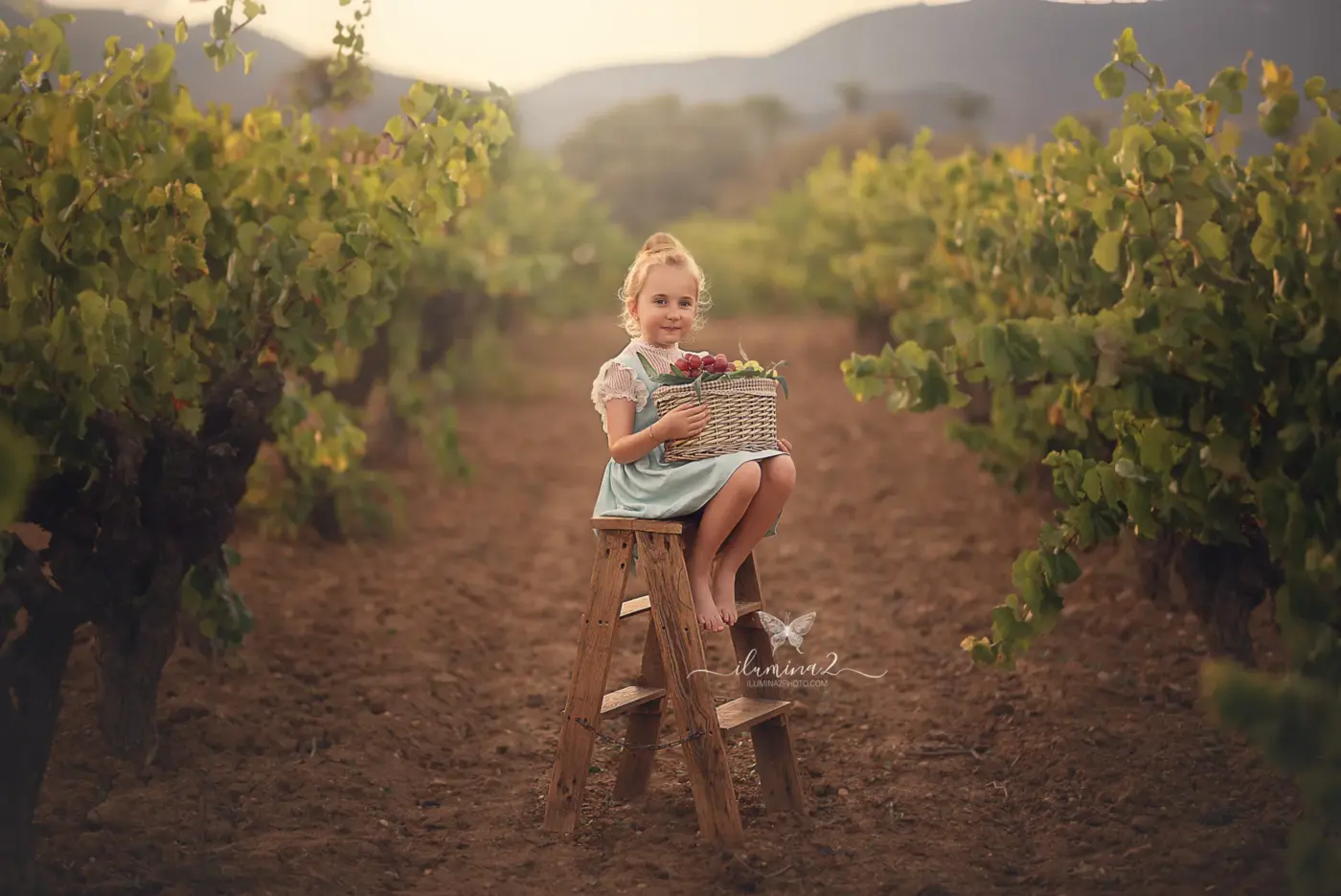 Reportajes de fotos para niños en el campo
