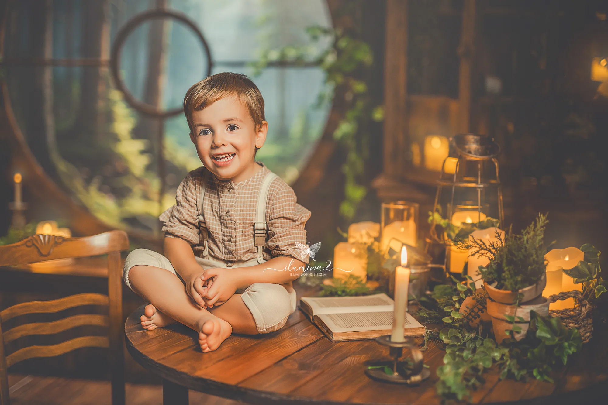 Sesión de fotos de Navidad en Barcelona