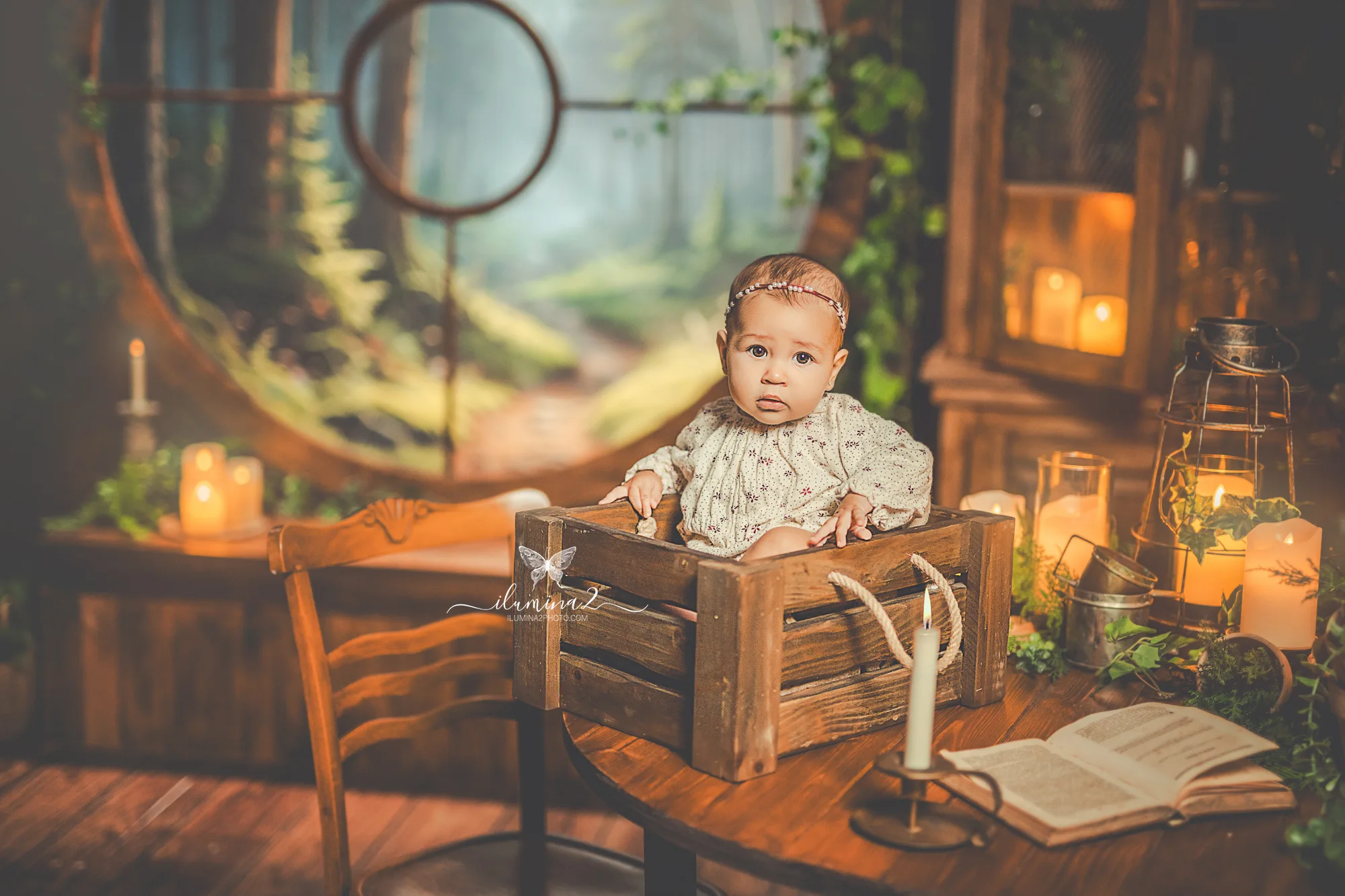 Reportajes de fotos navideños para niños y bebés en Barcelona