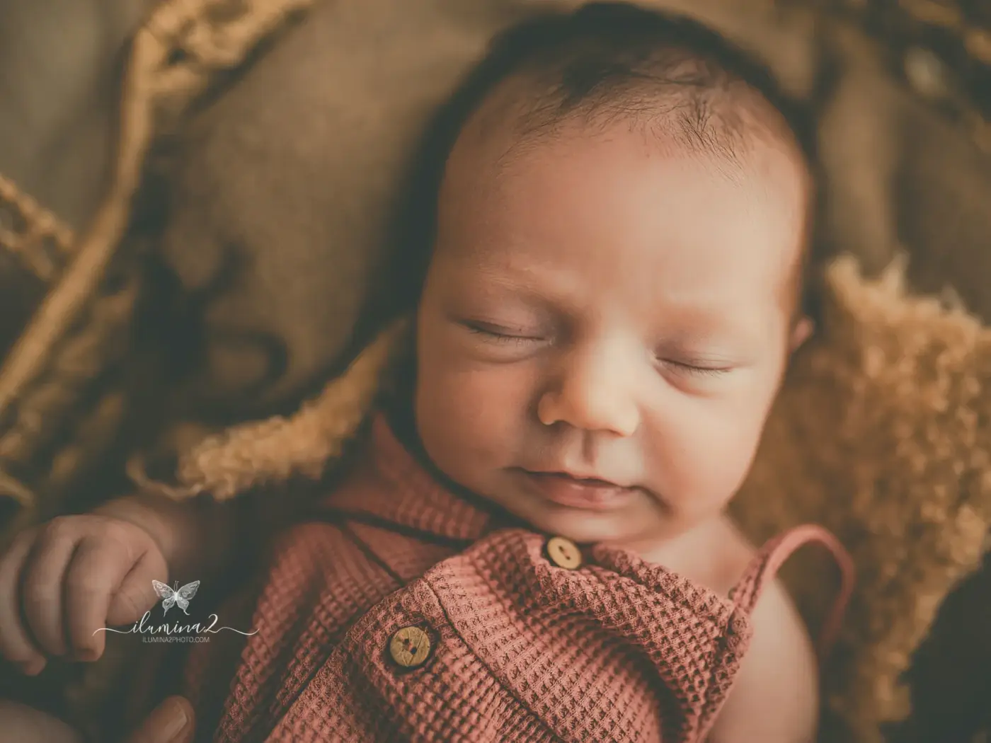 detalle de recién nacido en una sesión newborn