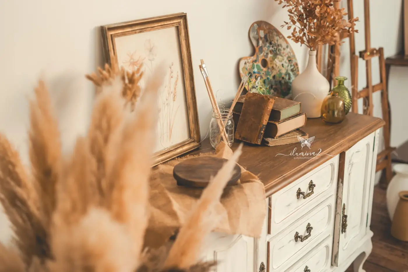 Estudio de fotografía con luz natural