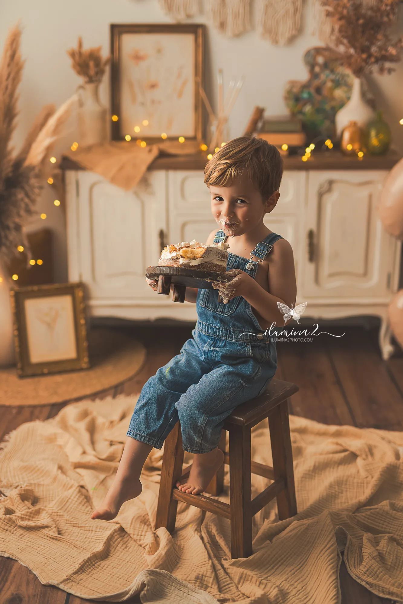 Fotos de cumpleaños para niños de 2, 3, 4 y 5 años en estudio