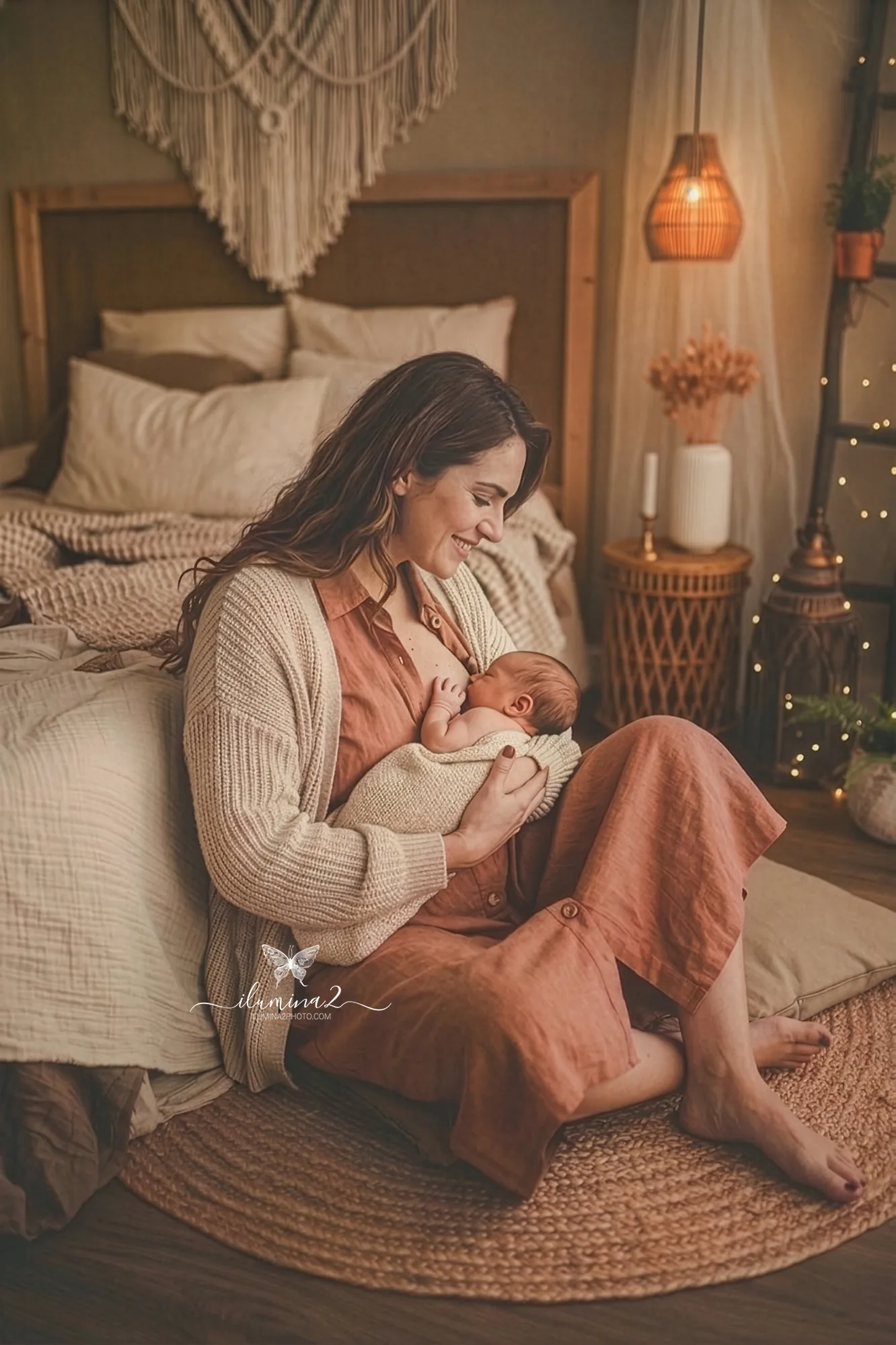 fotos de recién nacido sin posados forzados con estilo natural