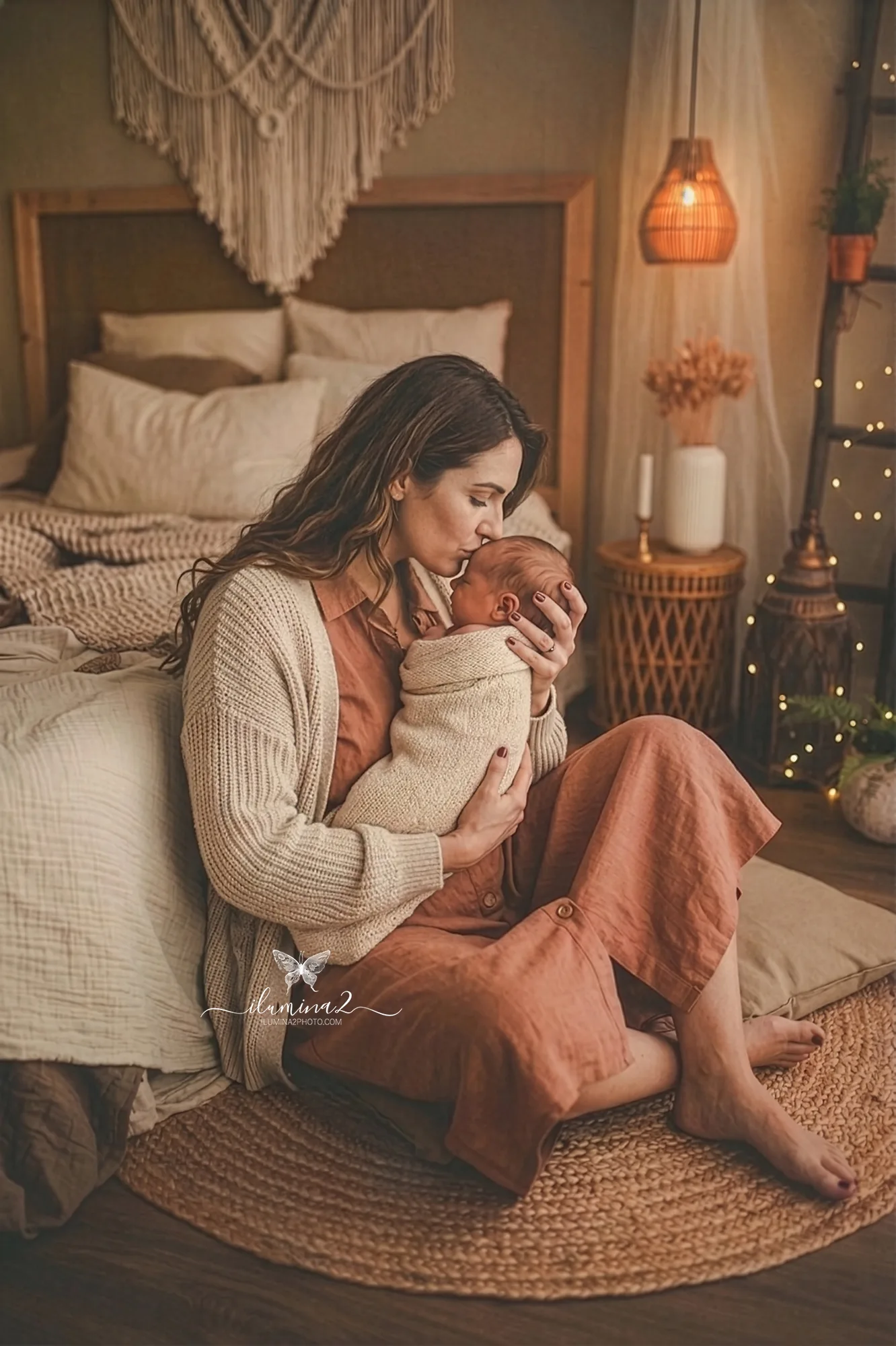 fotos de recién nacido en sus primeros días en estudio