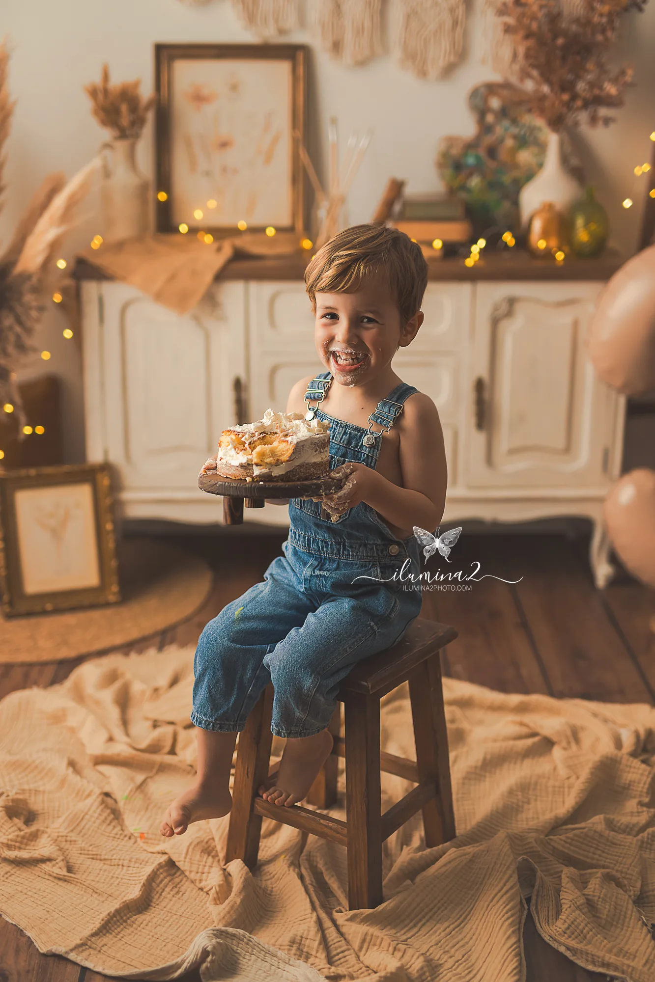 Lienzo y pintura para la sesión de cumpleaños infantil Mi Primer Lienzo
