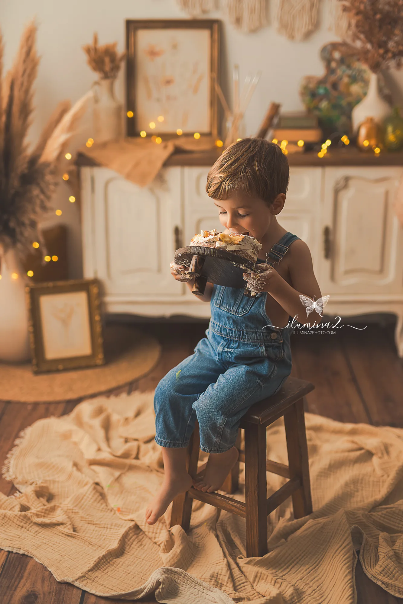 Pastel opcional en la sesión de cumpleaños infantil Mi Primer Lienzo