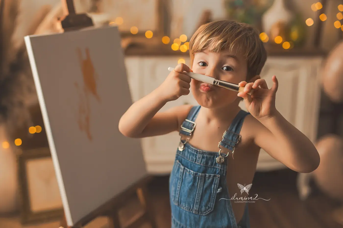 Ropa de recambio para una sesión de fotos infantil