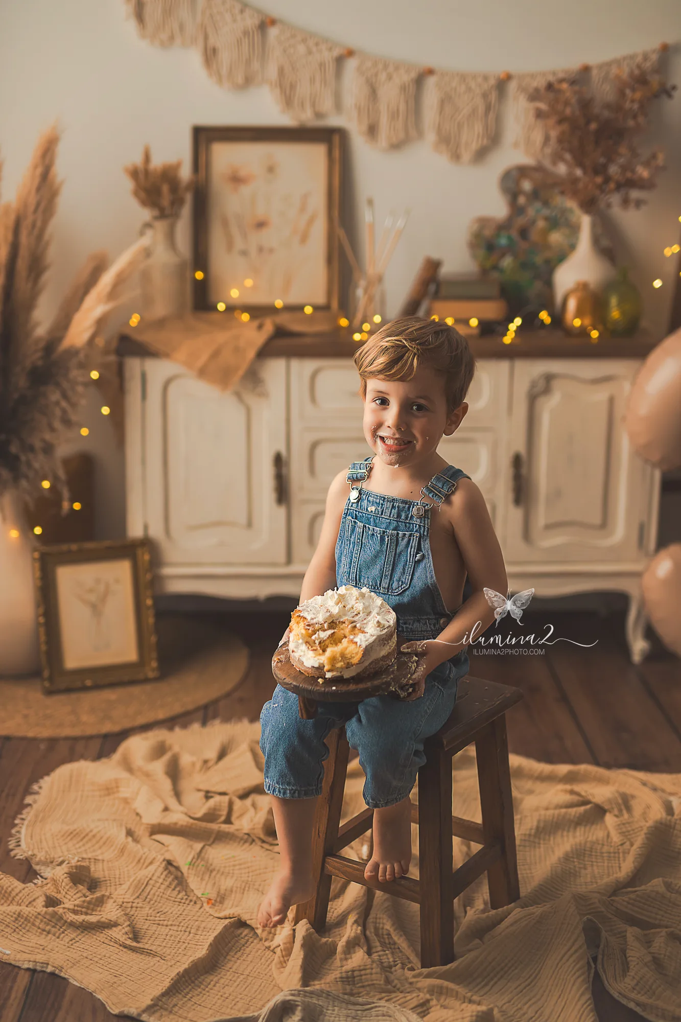 Sesión de cumpleaños infantil natural con ilumina2 photo